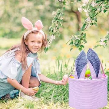 Adorable Bunny Easter Basket for Celebrating Kids' Joy