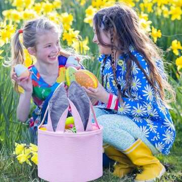 Adorable Bunny Easter Basket for Celebrating Kids' Joy