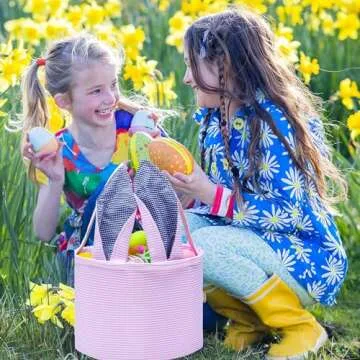 Adorable Bunny Easter Basket for Celebrating Kids' Joy
