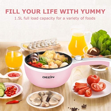 Dezin Portable Electric Hot Pot for Easy Cooking Anywhere