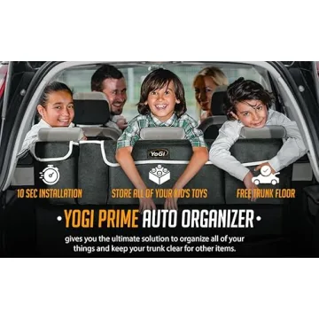 YoGi Prime Waterproof Car Trunk Organizer with 4 Pockets