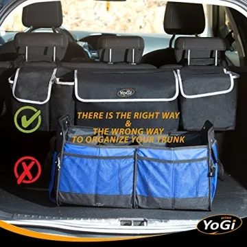 YoGi Prime Waterproof Car Trunk Organizer with 4 Pockets