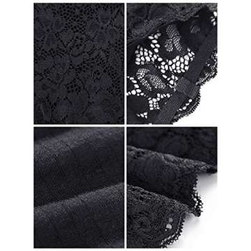 4 Pieces Women Lace Bandeau Bra Tube Top Elastic Strapless No Sponge Pad No Underwire Bra for Daily Favor (Black, White, Dark Gray, Olive Green,Large)