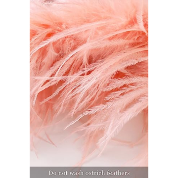 Luxury PRODESIGN Satin Kimono Robe with Feather Trim