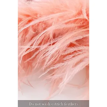 Luxury PRODESIGN Satin Kimono Robe with Feather Trim