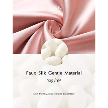 Luxury PRODESIGN Satin Kimono Robe with Feather Trim