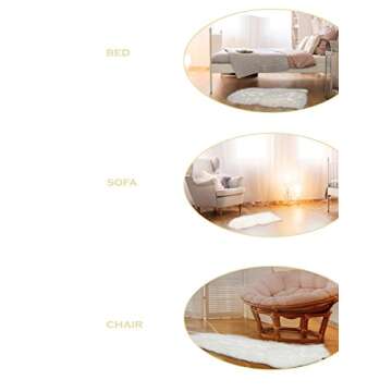 RUGLUSH Soft Faux Sheepskin Rug – Stylish, Cozy & Practical