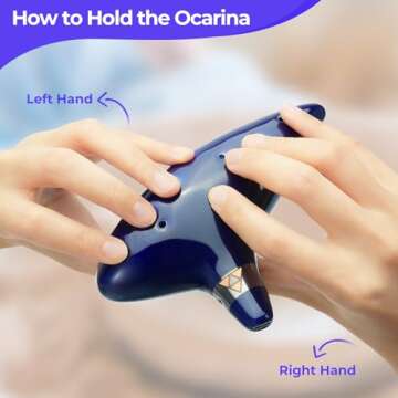 Ohuhu Zelda Ocarina with Song Book (Songs From the Legend of Zelda), 12 Hole Alto C Zelda Ocarinas P...