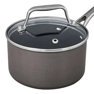 Stone & Beam 1-Quart Non-Stick Sauce Pan with Glass Lid