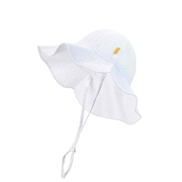 DASMINI Baby & Toddler Wide Brim Sun Hats UPF 50+ Sun Protection Cap
