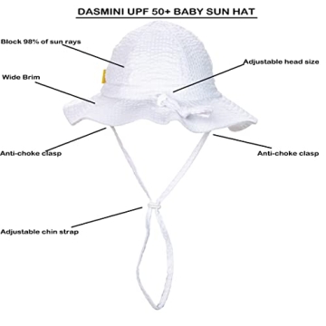 Dasmini Baby Sun Protection Bucket Hat for Toddlers