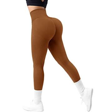 DOULAFASS Women Camo Leggings Scrunch Butt High Waisted Seamless Workout Compression Yoga Pants