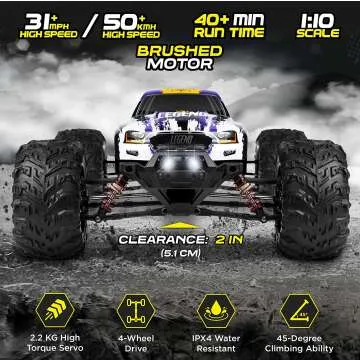 Fast 4x4 RC Cars - Off-Road Waterproof Truck