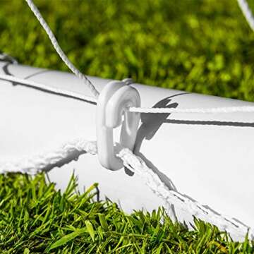 FORZA Backyard Soccer Goals – Premium Weatherproof PVC Goals (Single Goal) for Kids & Adults – Quick Assembly (Locking, 6ft x 4ft)