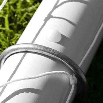 FORZA Backyard Soccer Goals – Premium Weatherproof PVC Goals (Single Goal) for Kids & Adults – Quick Assembly (Locking, 6ft x 4ft)