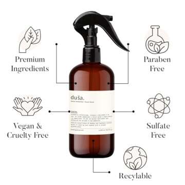 Dusa Santal Room Spray - 16.9 fl oz - Ultimate Home Fragrance, Bed Room Essentials & Soothing Fabric...