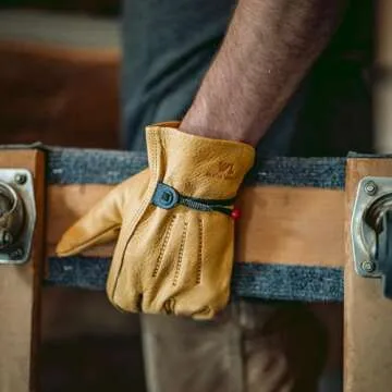 Wells Lamont Men's Cowhide Leather Work Gloves | Adjustable Wrist, Puncture and Cut Resistant | XX-L...