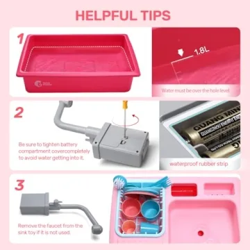 Interactive Color Changing Play Kitchen Sink for Kids