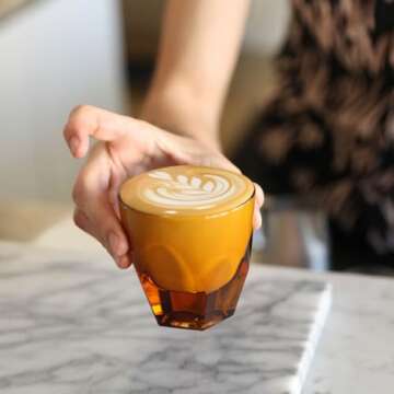 notNeutral Vero Glass Cappuccino, 6 oz., Amber (1)