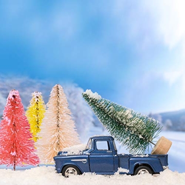 KUUQA 24Pcs Mini Sisal Trees for Creative Holiday Decor