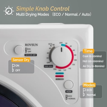 ROVSUN Portable Clothes Dryer Fast Efficient Space Saving