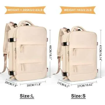 Coowoz Waterproof Travel Backpack for Women