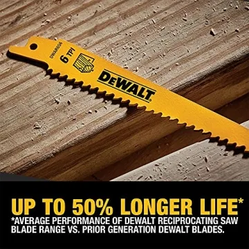 DEWALT 6-Piece Reciprocating Saw Blade Set for Cutting