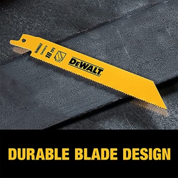 DEWALT 6-Piece Reciprocating Saw Blade Set for Cutting