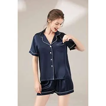 Luxurious LEPTON Mulberry Silk Pajama Set for Women