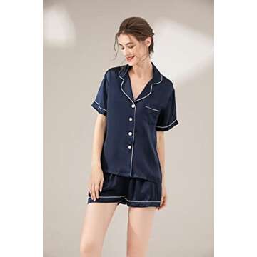 Luxurious LEPTON Mulberry Silk Pajama Set for Women