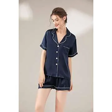 Luxurious LEPTON Mulberry Silk Pajama Set for Women
