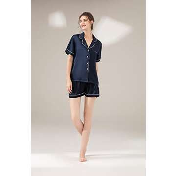 Luxurious LEPTON Mulberry Silk Pajama Set for Women