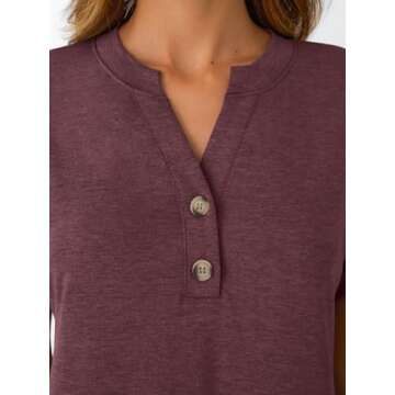 AUTOMET Short Sleeve Henley Shirt - Versatile Summer Style