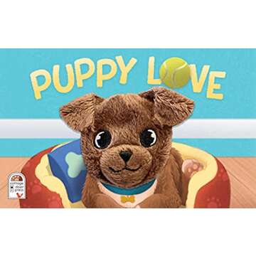 Puppy Love Finger Puppet Board Book for Little Dog Lovers, Ages 1-4 (Children's Interactive Finger P...