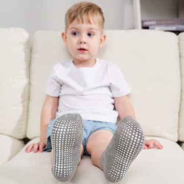 ZAPLES Non Slip Grip Baby Socks for Infants and Kids