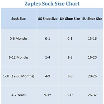 ZAPLES Non Slip Grip Baby Socks for Infants and Kids