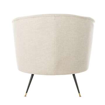 Luxurious Safavieh Arlette Light Grey Velvet Accent Chair