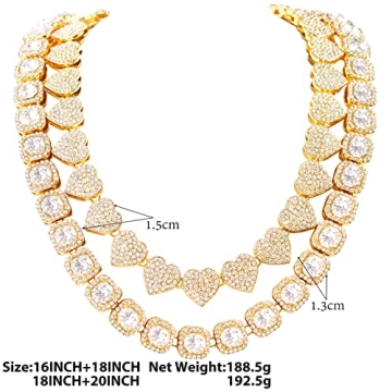 Shopbyskyler Gold Miami Cuban Link Necklace for Women
