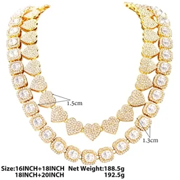 Shopbyskyler Gold Miami Cuban Link Necklace for Women