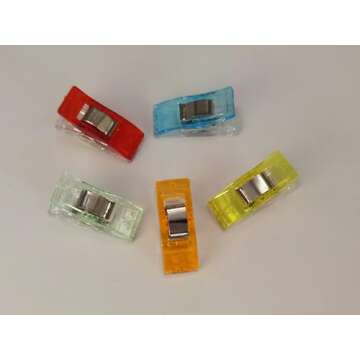IEUYO Sewing Clips, Multipurpose Craft Clips,Use As Paper Clips,Clothes Pins,Quilting Clips,Crafters...