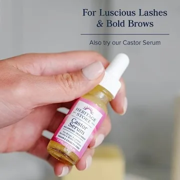 HERITAGE STORE Castor Oil Roll On for Nourishing Hydration