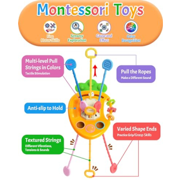 Yetonamr Baby Teething Montessori Toy for 6-36 Months