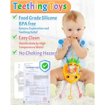Yetonamr Baby Teething Montessori Toy for 6-36 Months