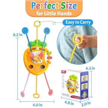 Yetonamr Baby Teething Montessori Toy for 6-36 Months