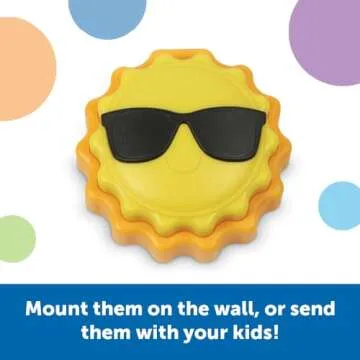 Learning Resources Message Maker Recordable Button Sunshine, Social Emotional Learning Toys, Easter Basket Toys, 1 Piece