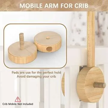 FEISIKE Baby Crib Mobile Arm for Nursery Decor