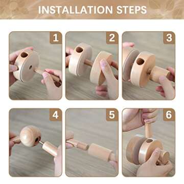 FEISIKE Baby Crib Mobile Arm for Nursery Decor