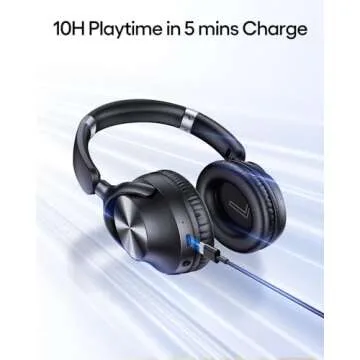 TAGRY Noise Cancelling Headphones 100H Playtime