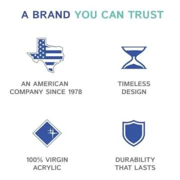 Huang Acrylic Set of 4 Square Beveled Napkin Rings (clear) for table settings, decor, entertainment, parties, and weddings