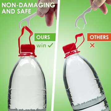 Dental Floss Picks Dispenser-308 Count Professional Cavity Resistant Flossers-LIAMOSS Automatic Pop Up Organiser Case-Intelligent Sealed Storage-Adults Best Dental Care Oral Tools